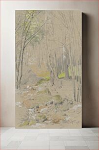 Πίνακας, Forest stream by Friedrich Carl von Scheidlin