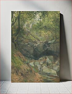 Πίνακας, Forest stream by Lajos Csordák