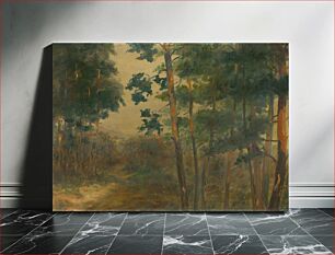 Πίνακας, Forest view by Elemír Halász-Hradil