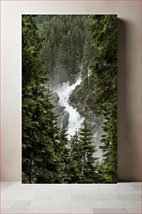 Πίνακας, Forest Waterfall Δασικός Καταρράκτης