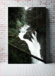 Πίνακας, Forest Waterfall Δασικός καταρράκτης