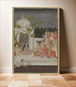 Πίνακας, Fortune-telling; a group of women on a terrace at night