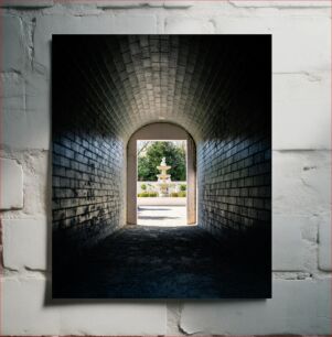 Πίνακας, Fountain View Through Tunnel Σιντριβάνι μέσα από τη σήραγγα