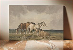 Πίνακας, Four Ponies on a Welsh Moor