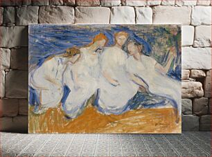 Πίνακας, Four women, 1908, Yrjö Ollila