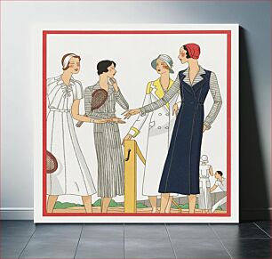 Πίνακας, Four women in tennis clothes (1931) by Redfern