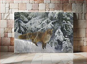 Πίνακας, Fox in Winter (1904) by Bruno Liljefors