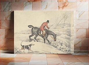 Πίνακας, Foxhunting: Rider and a Couple of Hounds Entering a Covert