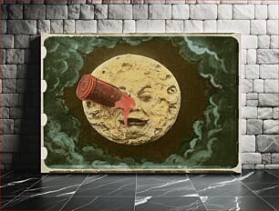 Πίνακας, Frame from the only surviving hand-colored print of Georges Méliès's 1902 film Le voyage dans la lune