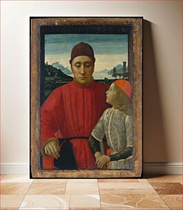 Πίνακας, Francesco Sassetti (1421–1490) and His Son Teodoro by Domenico Ghirlandaio (Domenico Bigordi)