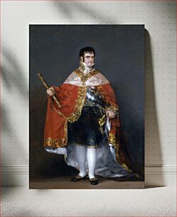 Πίνακας, Francisco Goya - Portrait of Ferdinand VII of Spain in his robes of state (1815) - Prado
