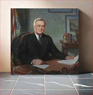 Πίνακας, Franklin D. Roosevelt by Henry Salem Hubbell