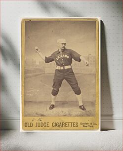 Πίνακας, Fred Pfeffer, 2nd Base, Chicago, from the series Old Judge Cigarettes