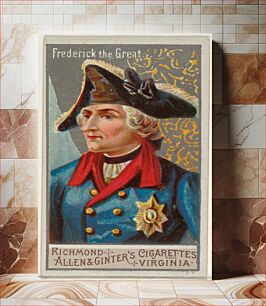 Πίνακας, Frederick the Great, from the Great Generals series (N15) for Allen & Ginter Cigarettes Brands, issued by Allen & Ginter