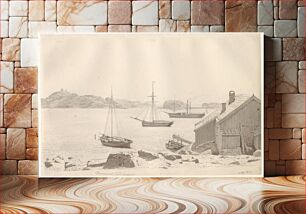 Πίνακας, Frederiksværk harbor at Larviksfjorden, Norway by C.W. Eckersberg