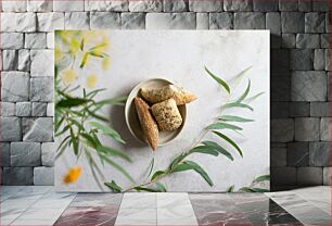 Πίνακας, Fresh Bread with Plants Φρέσκο ​​ψωμί με φυτά