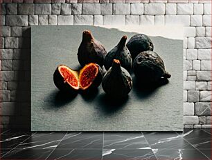 Πίνακας, Fresh Figs on Slate Φρέσκα σύκα σε σχιστόλιθο