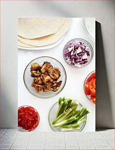 Πίνακας, Fresh Ingredients for Tacos Φρέσκα υλικά για τάκος
