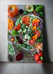 Πίνακας, Fresh Vegetable Salad Φρέσκια σαλάτα λαχανικών
