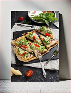 Πίνακας, Fresh Veggie Pizza Φρέσκια χορτοφαγική πίτσα