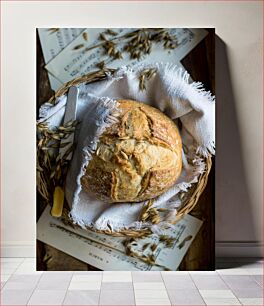 Πίνακας, Freshly Baked Bread with Sheet Music Φρεσκοψημένο ψωμί με παρτιτούρες
