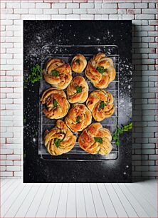 Πίνακας, Freshly Baked Herb Knots Φρεσκοψημένοι κόμποι βοτάνων