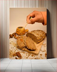 Πίνακας, Freshly Baked Honey Bread Φρεσκοψημένο ψωμί μελιού