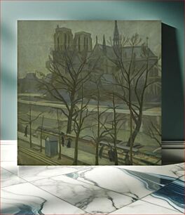 Πίνακας, From Quai de la Tournelle, Paris by Edvard Weie