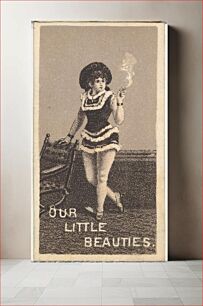Πίνακας, From the Actresses series (N57) promoting Our Little Beauties Cigarettes for Allen & Ginter brand tobacco products