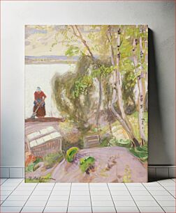 Πίνακας, From the garden, 1913, by Pekka Halonen