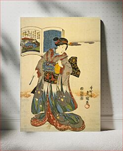 Πίνακας, From the picture album "Azuma nishiki-e 100 nin 1 shu" by Utagawa Kunisada