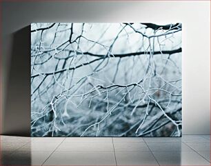 Πίνακας, Frosty Winter Branches Παγωμένα χειμερινά κλαδιά