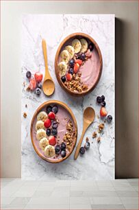 Πίνακας, Fruit Smoothie Bowls Μπολ Smoothie με φρούτα