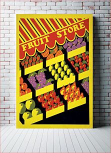 Πίνακας, Fruit store (1936) vintage poster by Federal Art Project
