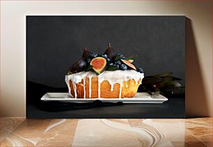 Πίνακας, Fruit Topped Cake Φρούτα κέικ