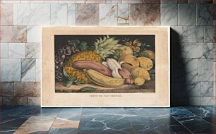 Πίνακας, Fruits of the tropics (1871) by Currier & Ives