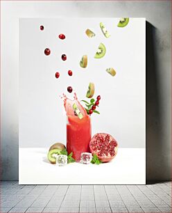 Πίνακας, Fruits Splashing into Juice Φρούτα που εκτοξεύονται σε χυμό