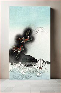 Πίνακας, Fuji mountain with flying dragon (1890-1920)