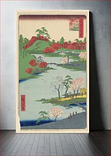 Πίνακας, Fukagawa Hachiman yanabiraki from the Series One Hundred Famous Views of Edo, by Utagawa Kuniyoshi
