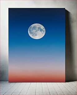 Πίνακας, Full Moon in Twilight Sky Πανσέληνος στον ουρανό του λυκόφωτος