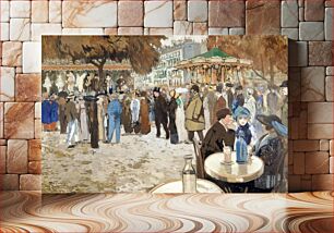 Πίνακας, Fun fair, boulevard de Clichy (1910) by Louis Abel-Truchet. The City of Paris Museums