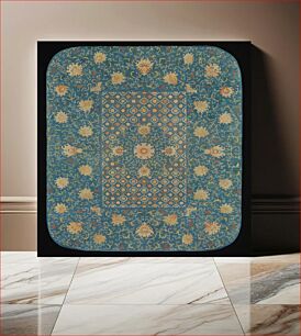 Πίνακας, Furniture Cover with Pattern of Flowers and Sonorous Stones