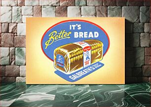 Πίνακας, Galbreath's Country Style Bread, it's better bread (1930–1945) chromolithograph art