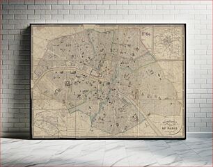 Πίνακας, Galignani's plan of Paris and environs