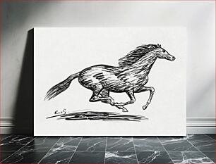 Πίνακας, Galloping horse (ca. 1891–1941) by Leo Gestel