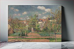 Πίνακας, Garden in Full Sunlight (Le Jardin au grand soleil, Pontoise) by Camille Pissarro