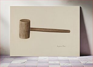 Πίνακας, Gavel (ca. 1940) by Angeline Starr