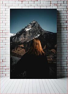 Πίνακας, Gazing at the Majestic Mountain Αγναντεύοντας το Μεγαλοπρεπές Βουνό