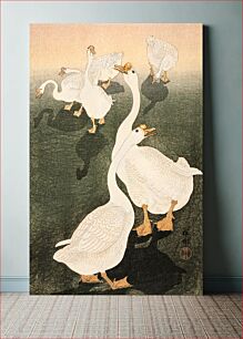 Πίνακας, Geese (1926) by Ohara Koson