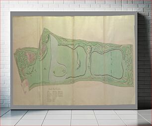 Πίνακας, General Plan of the Gardens at Kew